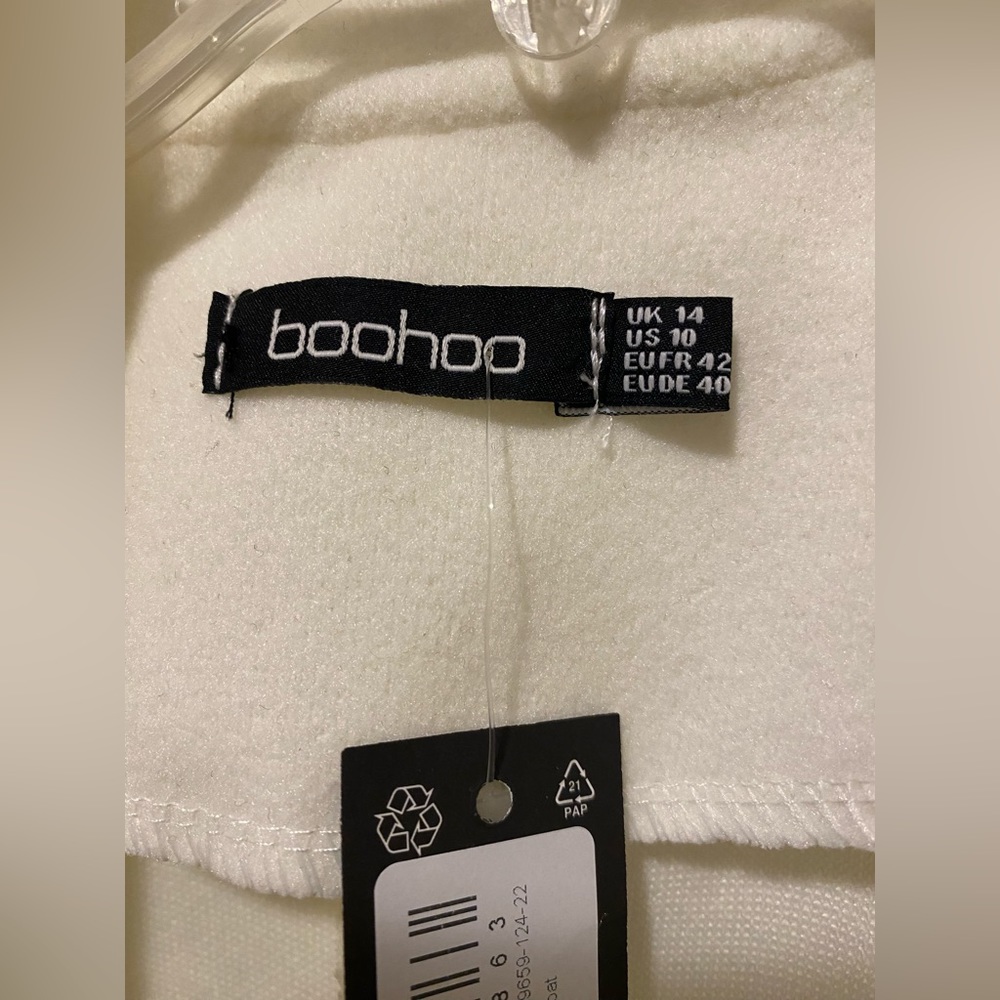 NWT Wool Look Longline Trench Coat - Picture 5 of 16
